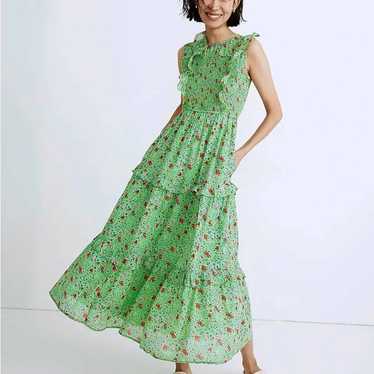 Banjanan Iris Ruffled Midi Dress in Siesta Bud Pr… - image 1