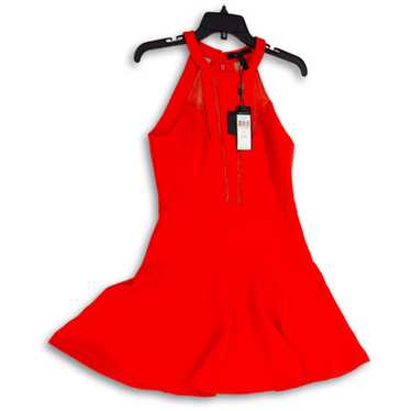 BCBGMAXAZRIA NWT Womens Red Sleeveless Back Zip S… - image 1