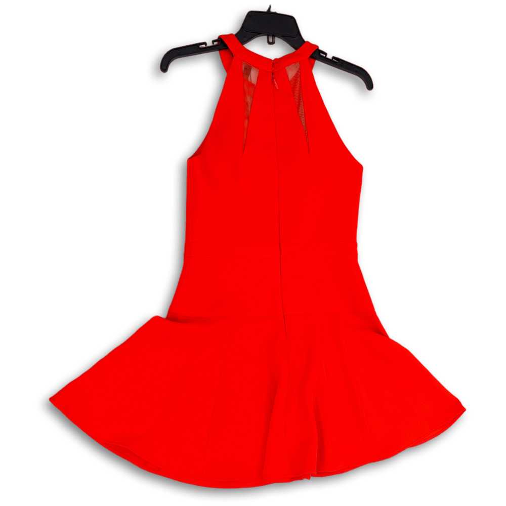 BCBGMAXAZRIA NWT Womens Red Sleeveless Back Zip S… - image 2