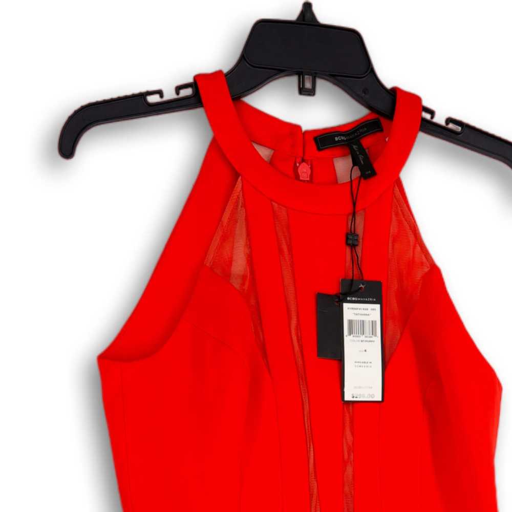 BCBGMAXAZRIA NWT Womens Red Sleeveless Back Zip S… - image 3