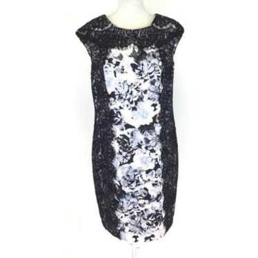 Saks Fifth Floral Lace Body Con size 14 - image 1