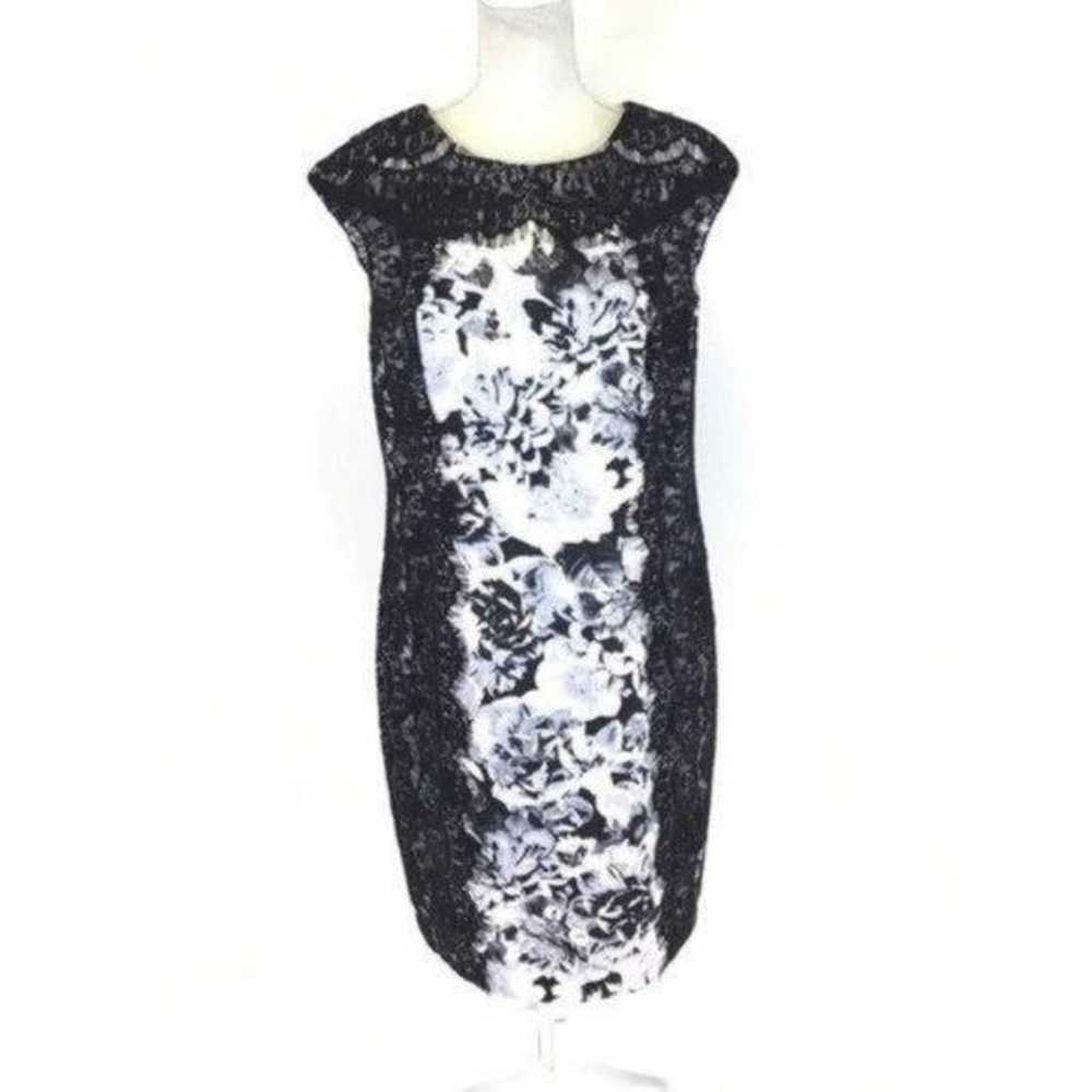 Saks Fifth Floral Lace Body Con size 14 - image 3