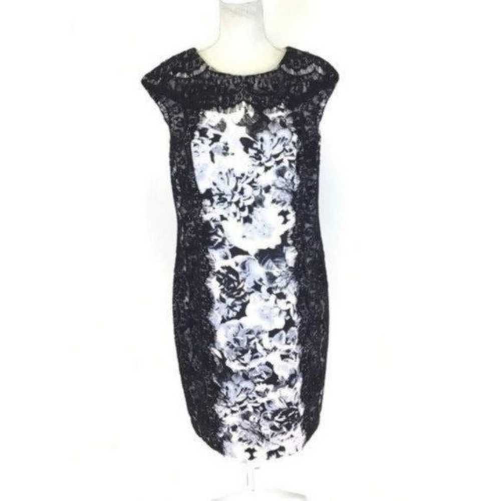 Saks Fifth Floral Lace Body Con size 14 - image 4