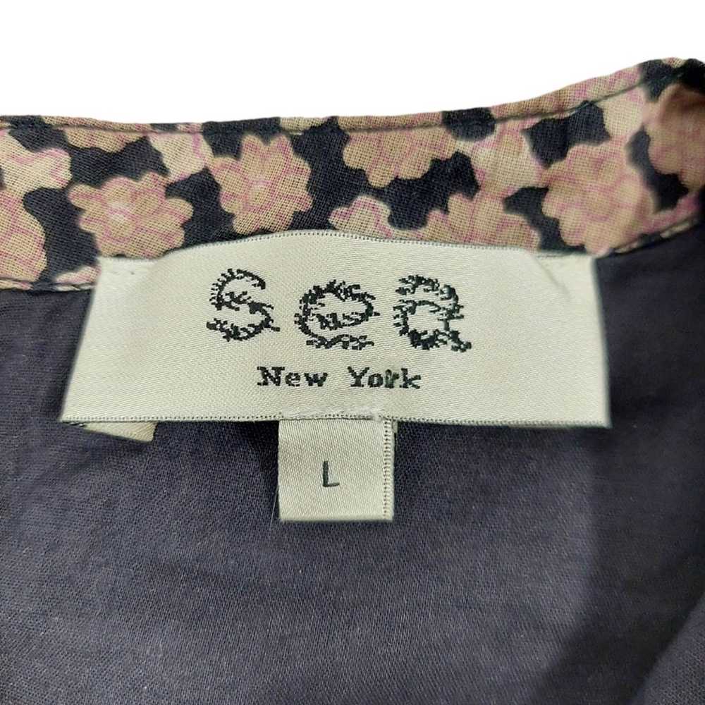 Sea New York Margo Printed Cotton Tunic Mini Dress - image 12