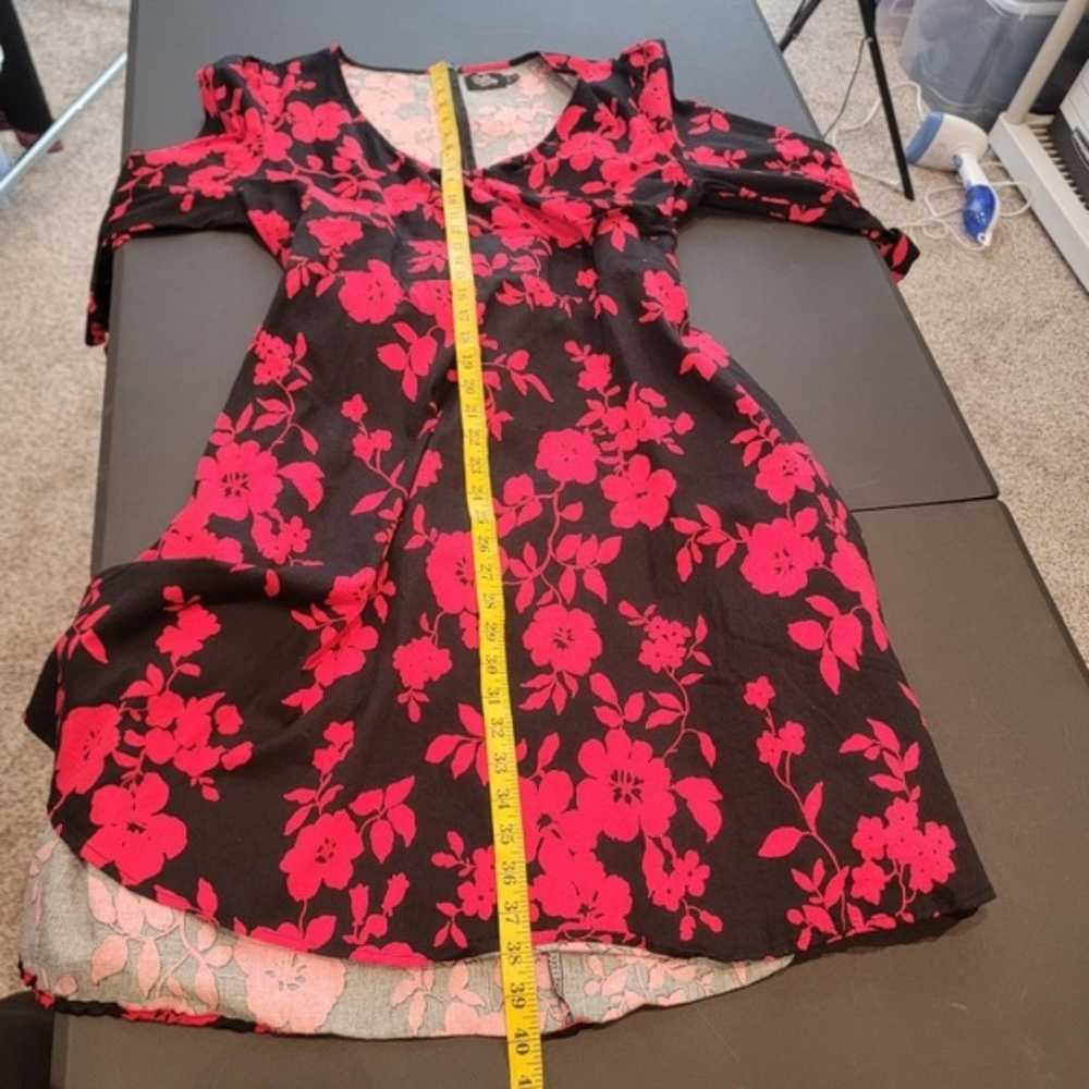 Dolly & Dotty Red Floral Retro Style Dress Size 1… - image 8