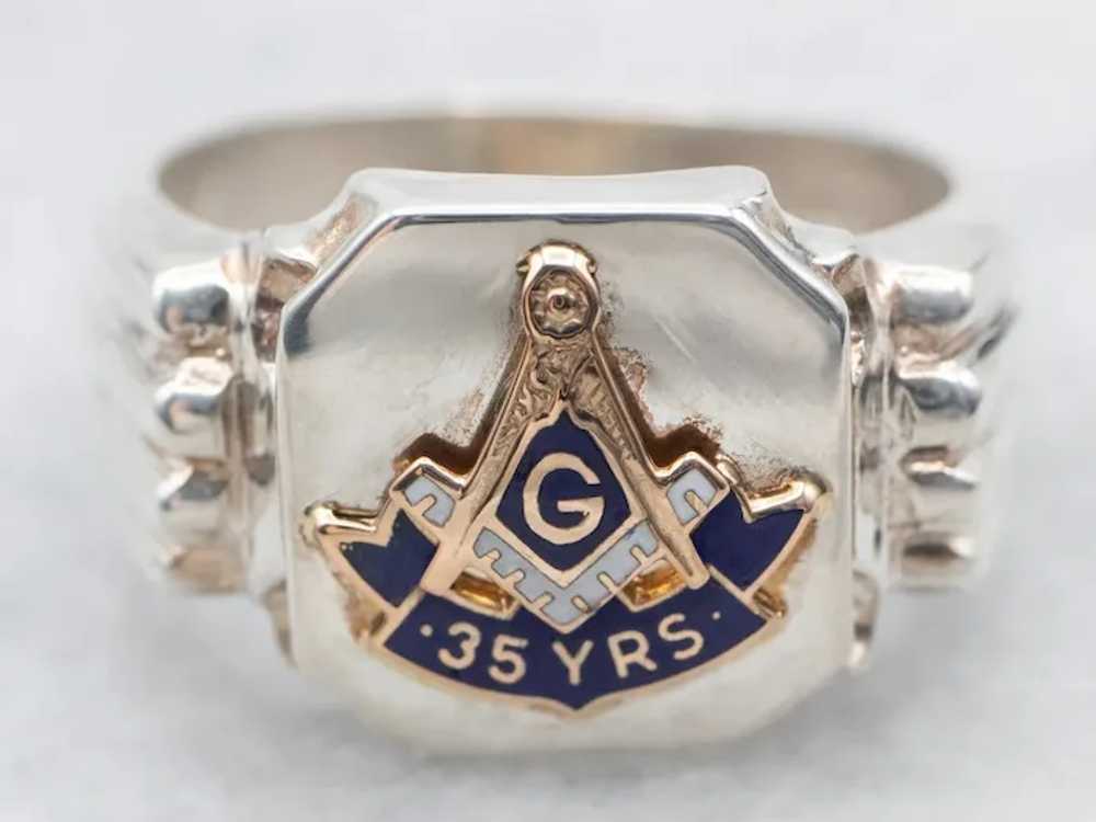 Vintage Masonic 35th Year Anniversary Statement R… - image 2