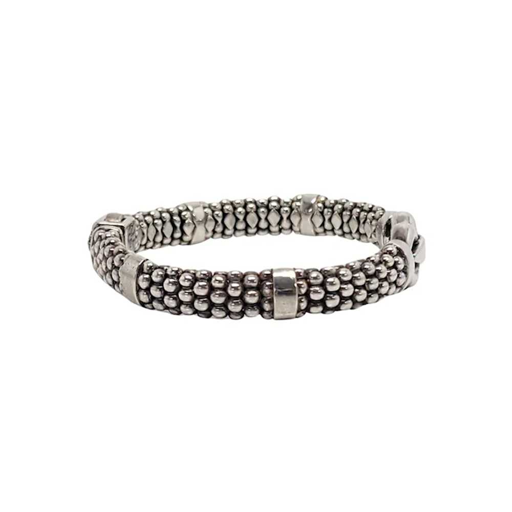 Lagos Caviar Sterling Silver Derby Buckle Bracele… - image 4