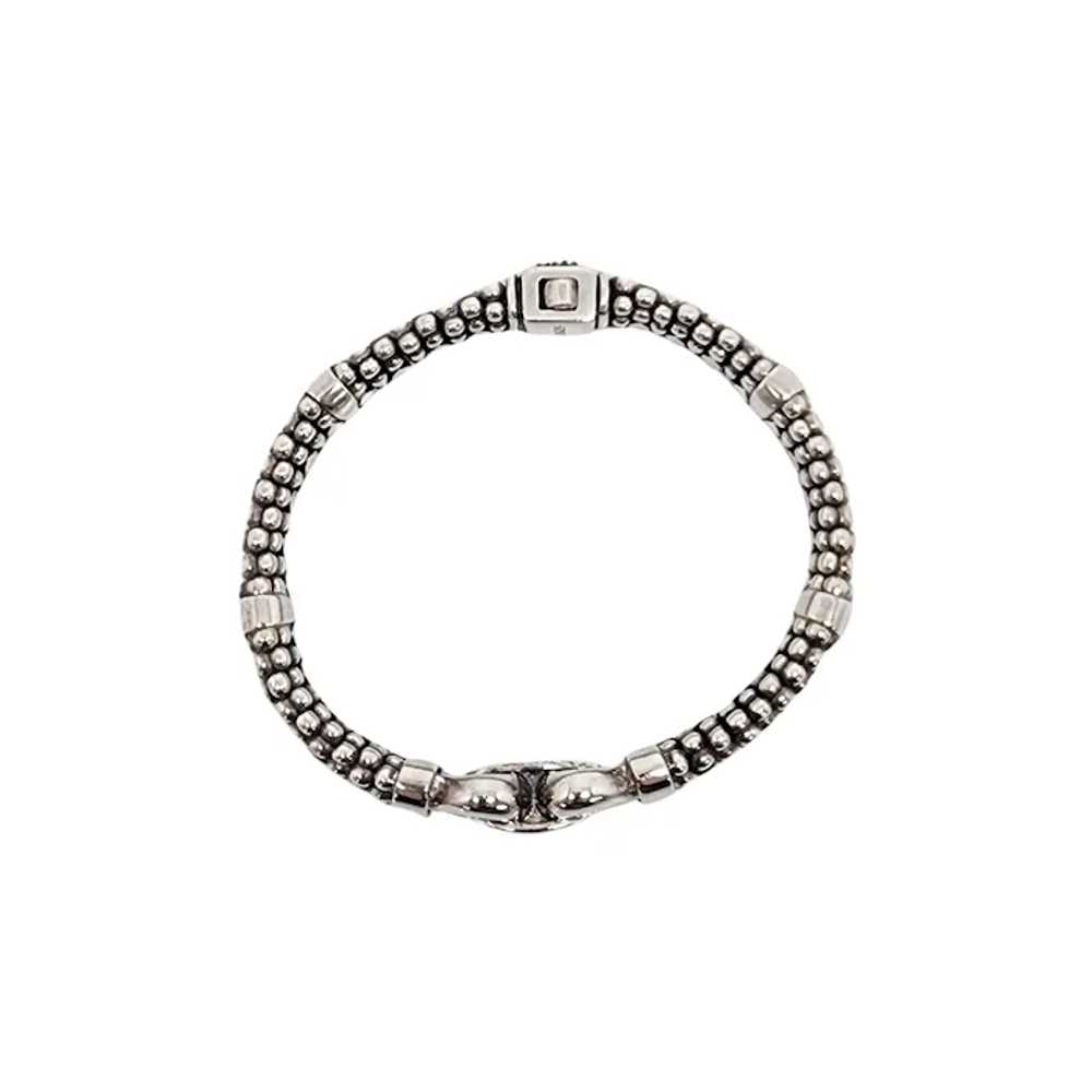 Lagos Caviar Sterling Silver Derby Buckle Bracele… - image 5