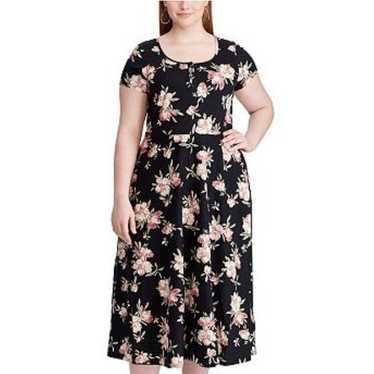 Chaps Plus Size Floral Dress