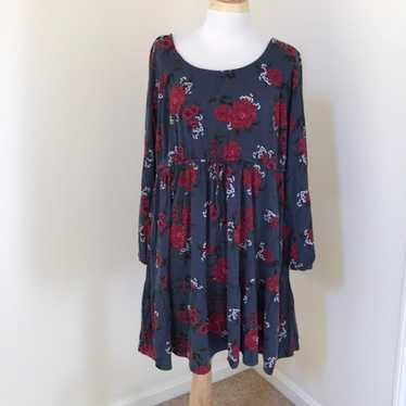 Torrid Size 2 grey floral dress