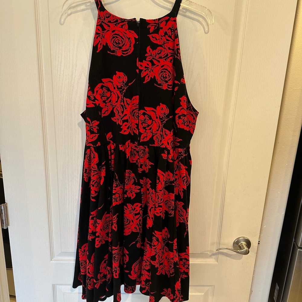 Torrid floral high neck ponte knit skater dress. … - image 4