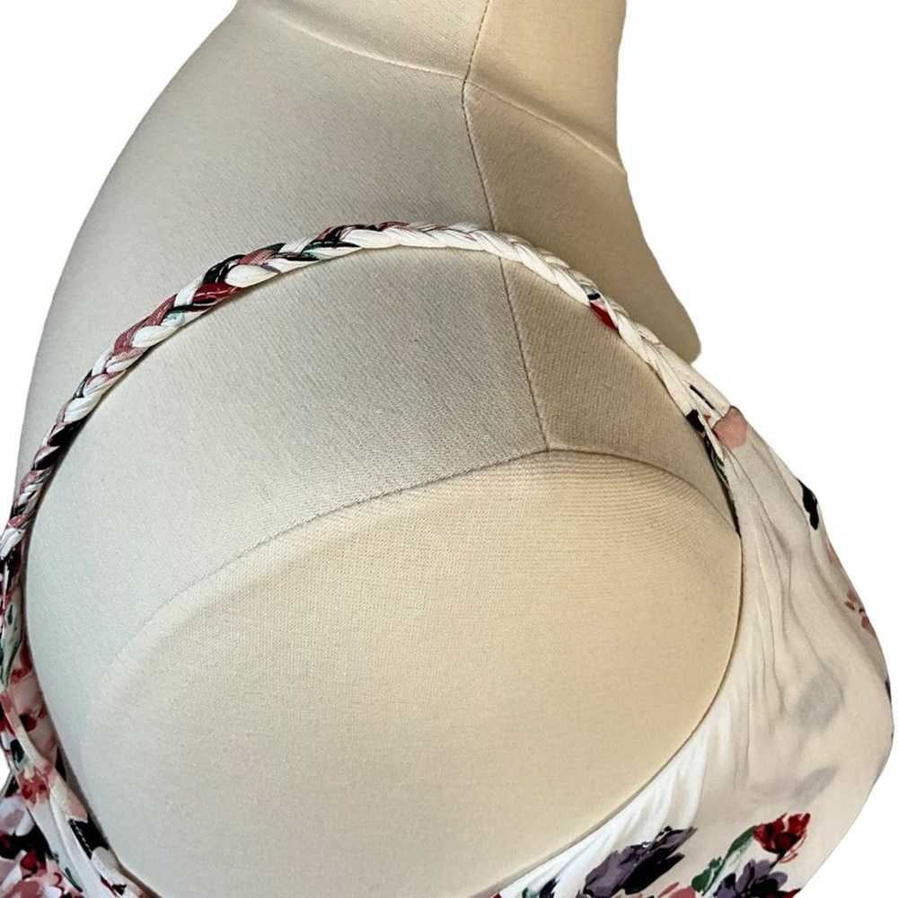 Torrid Sundress Plus Size 3x Maxi White Floral Ti… - image 4