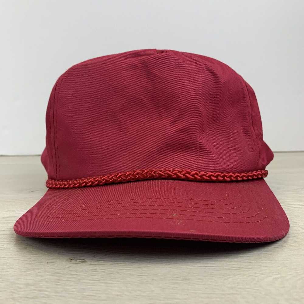 Other Red Baseball Hat Adjustable Red Hat Adult O… - image 2
