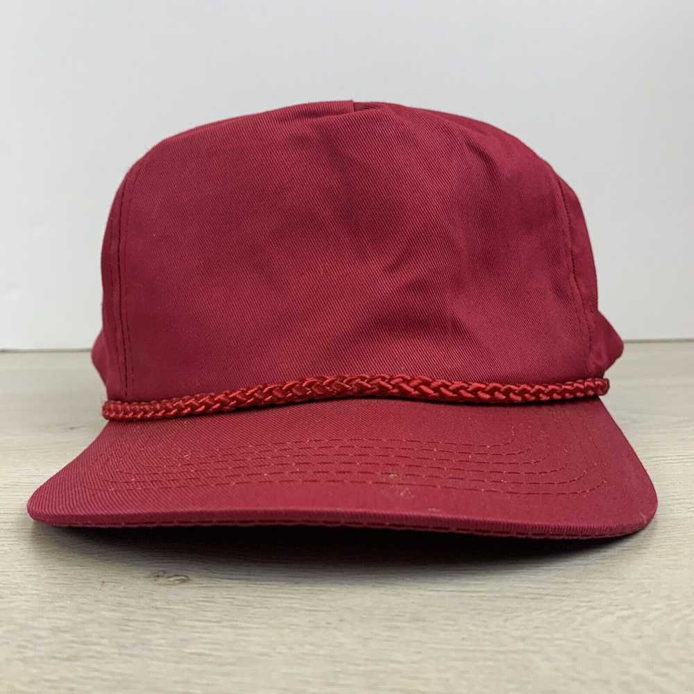Other Red Baseball Hat Adjustable Red Hat Adult O… - image 3
