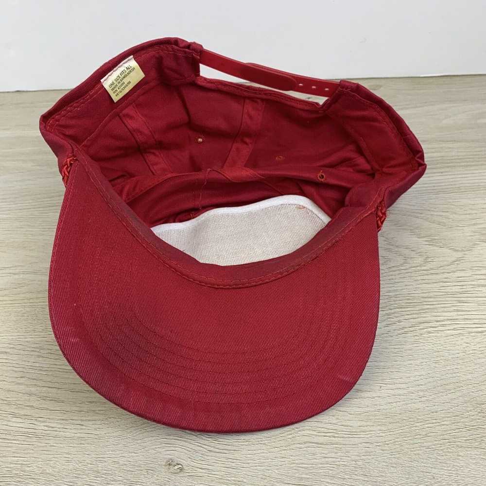 Other Red Baseball Hat Adjustable Red Hat Adult O… - image 5