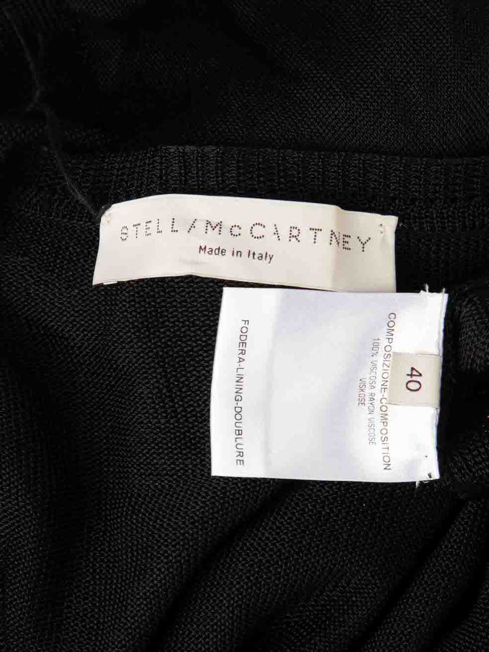 Stella McCartney Black Sequin Knit Jumper Dress - image 8