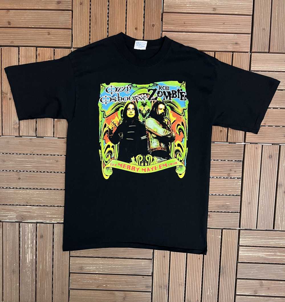 Vintage Ozzy Osbourne & Rob Zombie Merry Mayhem T… - image 1