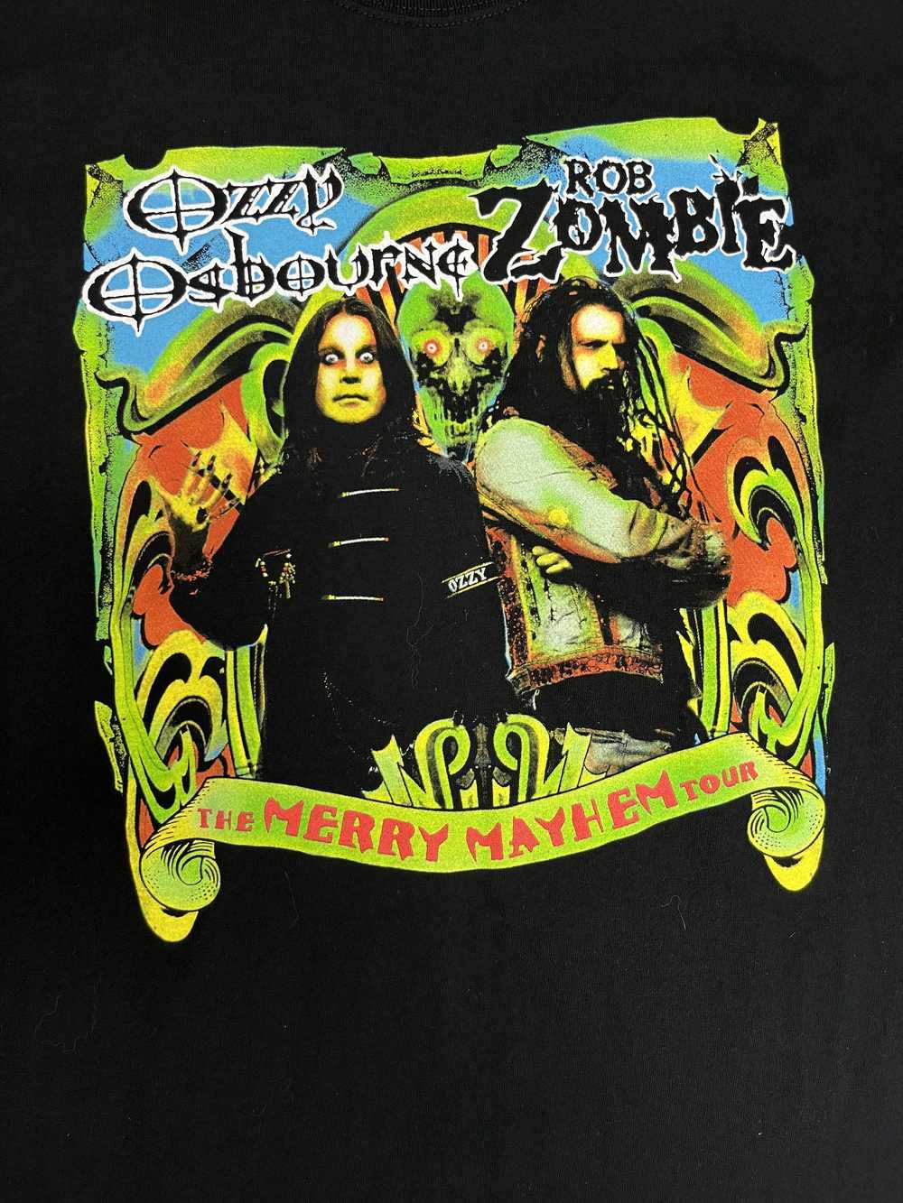 Vintage Ozzy Osbourne & Rob Zombie Merry Mayhem T… - image 2