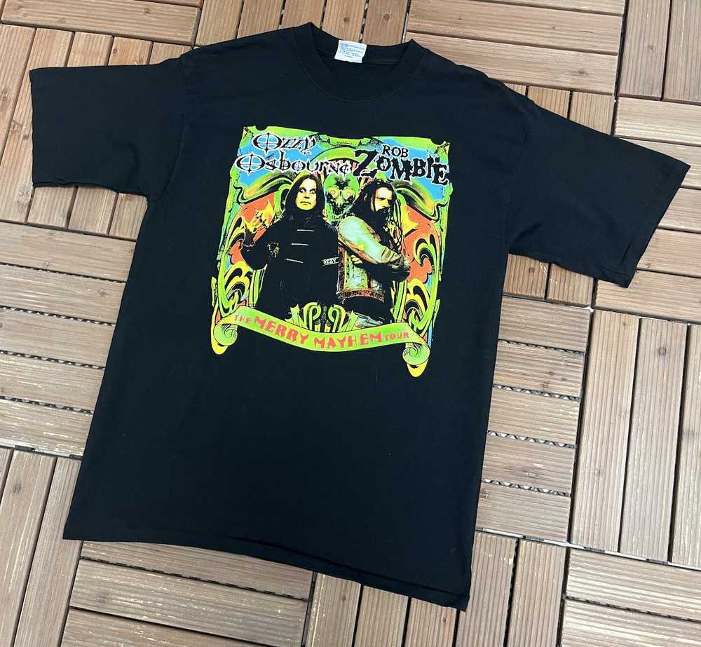 Vintage Ozzy Osbourne & Rob Zombie Merry Mayhem T… - image 3