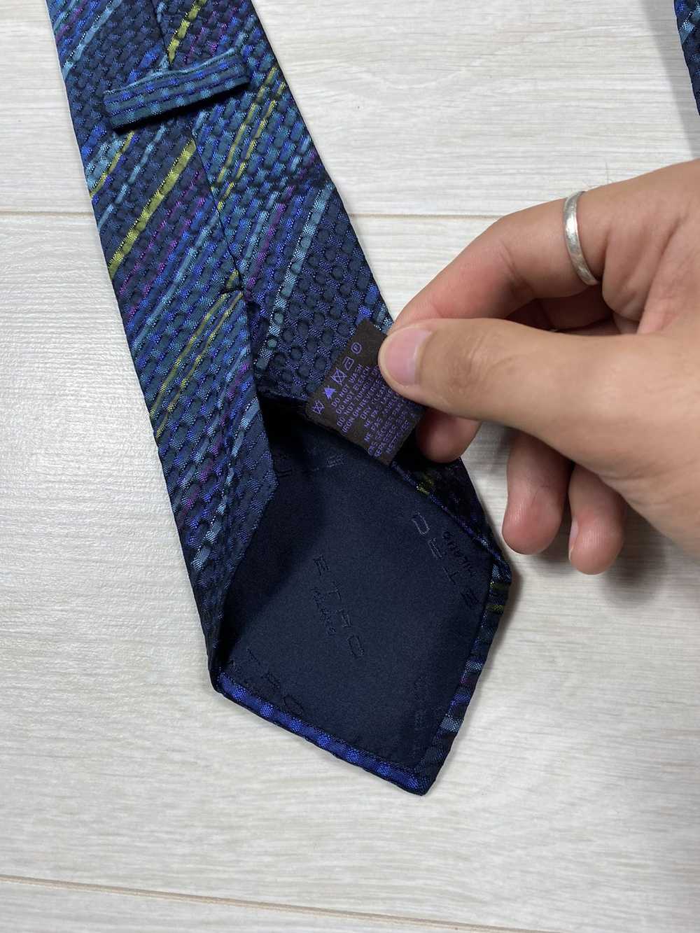 Etro × Luxury × Vintage ETRO Striped Cravatte Tie - image 8