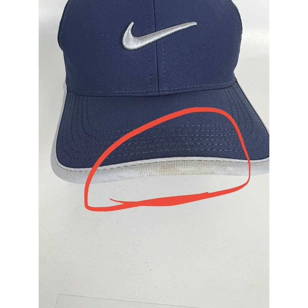 Nike Vintage Nike Blue Hat Cap Soft Bill Hook & L… - image 2