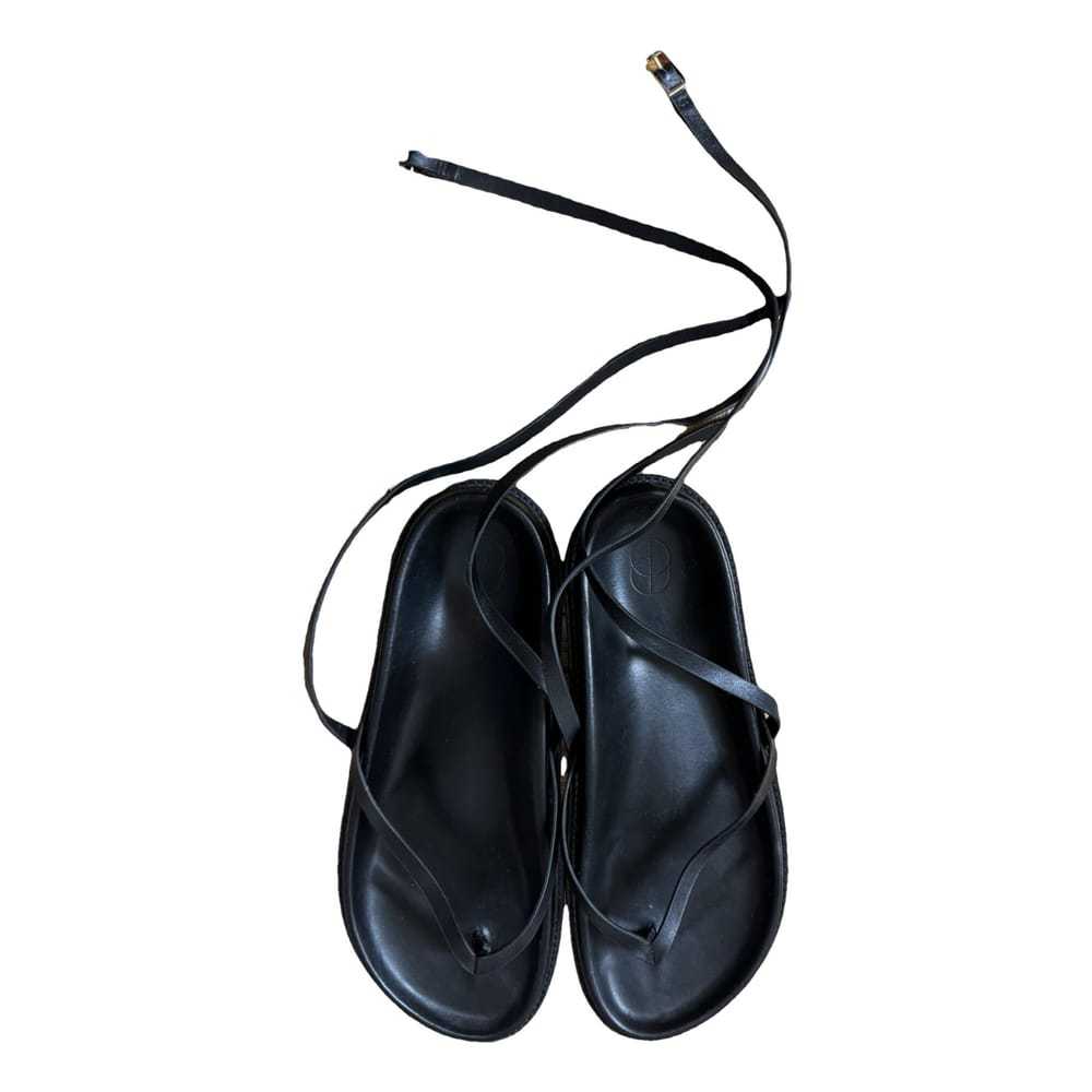 Porte & Paire Leather sandal - image 1