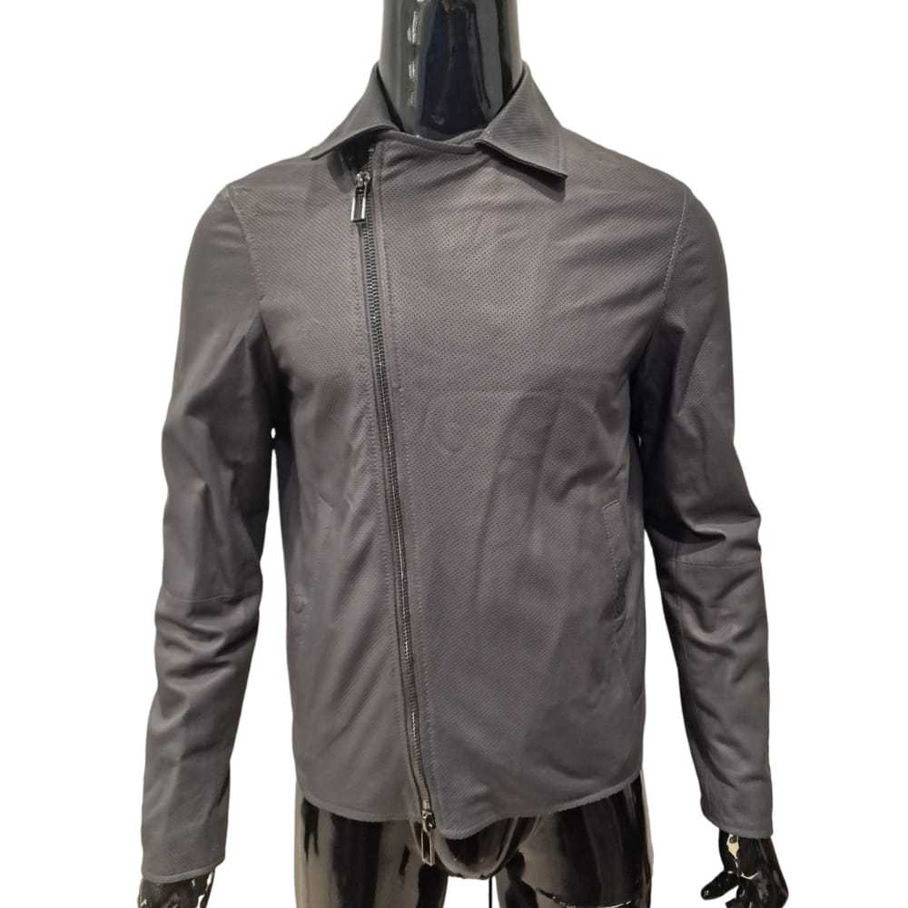 Emporio Armani Leather coat - image 2