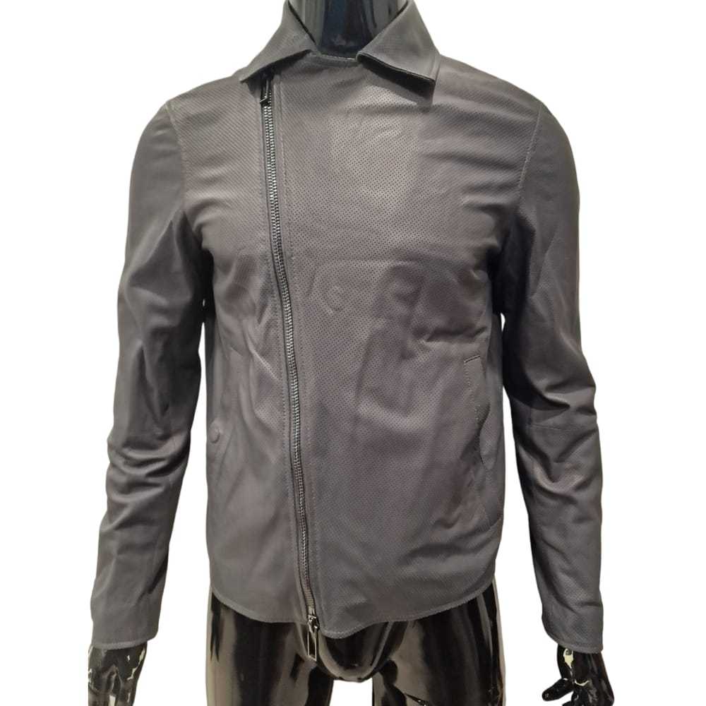 Emporio Armani Leather coat - image 3