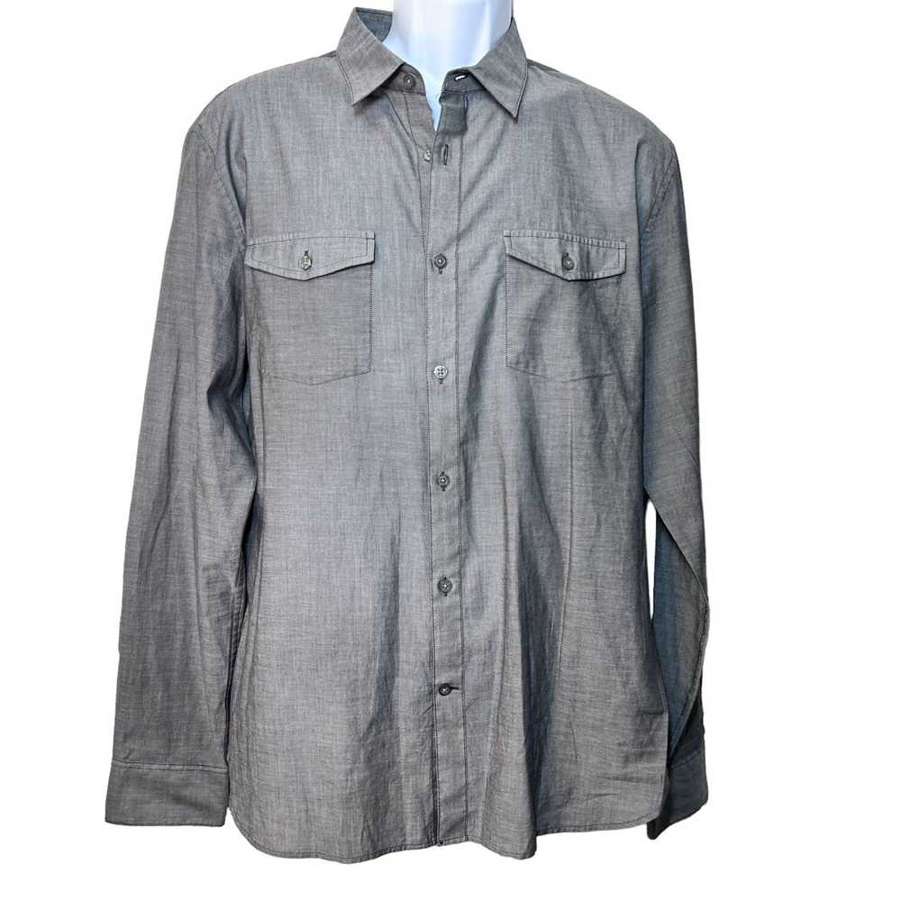 John Varvatos John Varvatos USA Gray Roll up Tab … - image 1