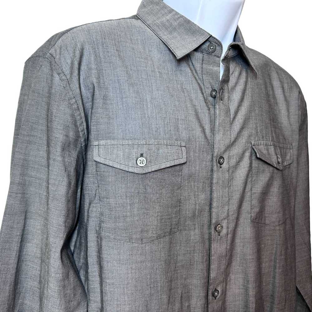 John Varvatos John Varvatos USA Gray Roll up Tab … - image 5