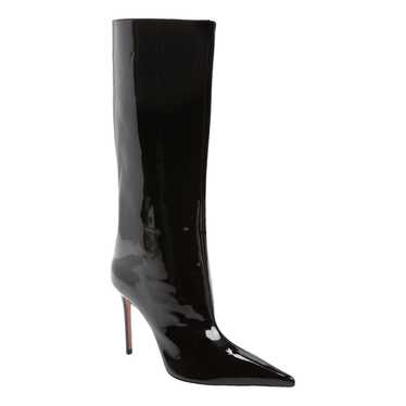 Amina Muaddi Patent leather boots