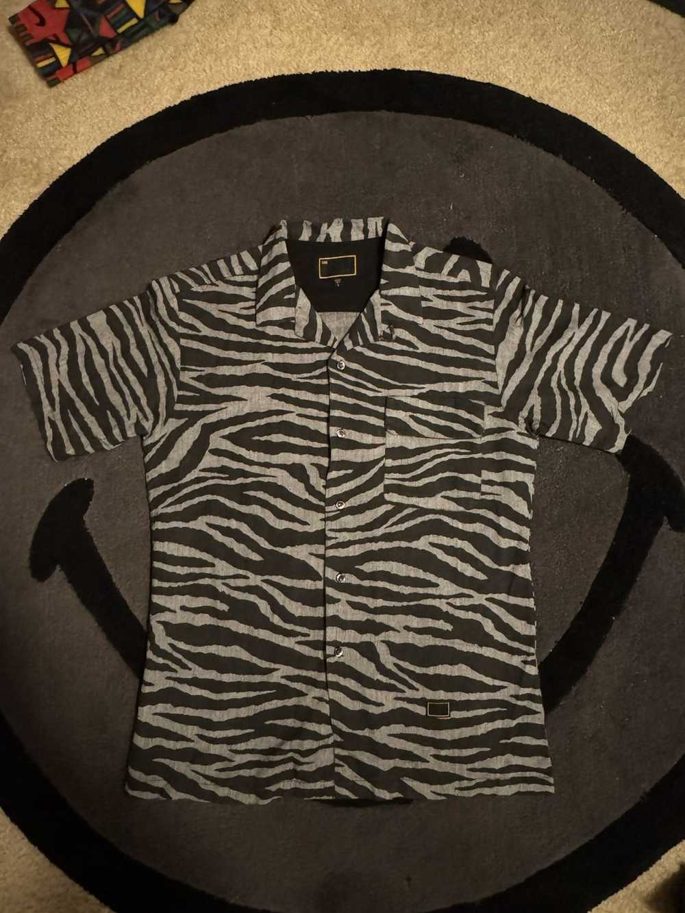 Freshjive Freshjive Zebra Pattern Button Up Shirt - image 1