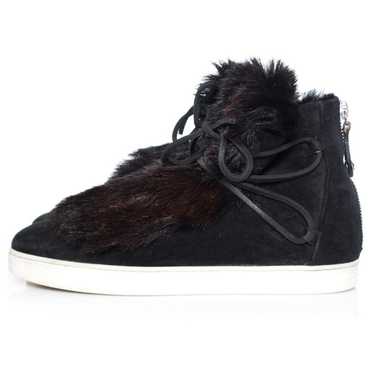 Gianvito Rossi Gianvito Rossi Black Inuit fur-trim