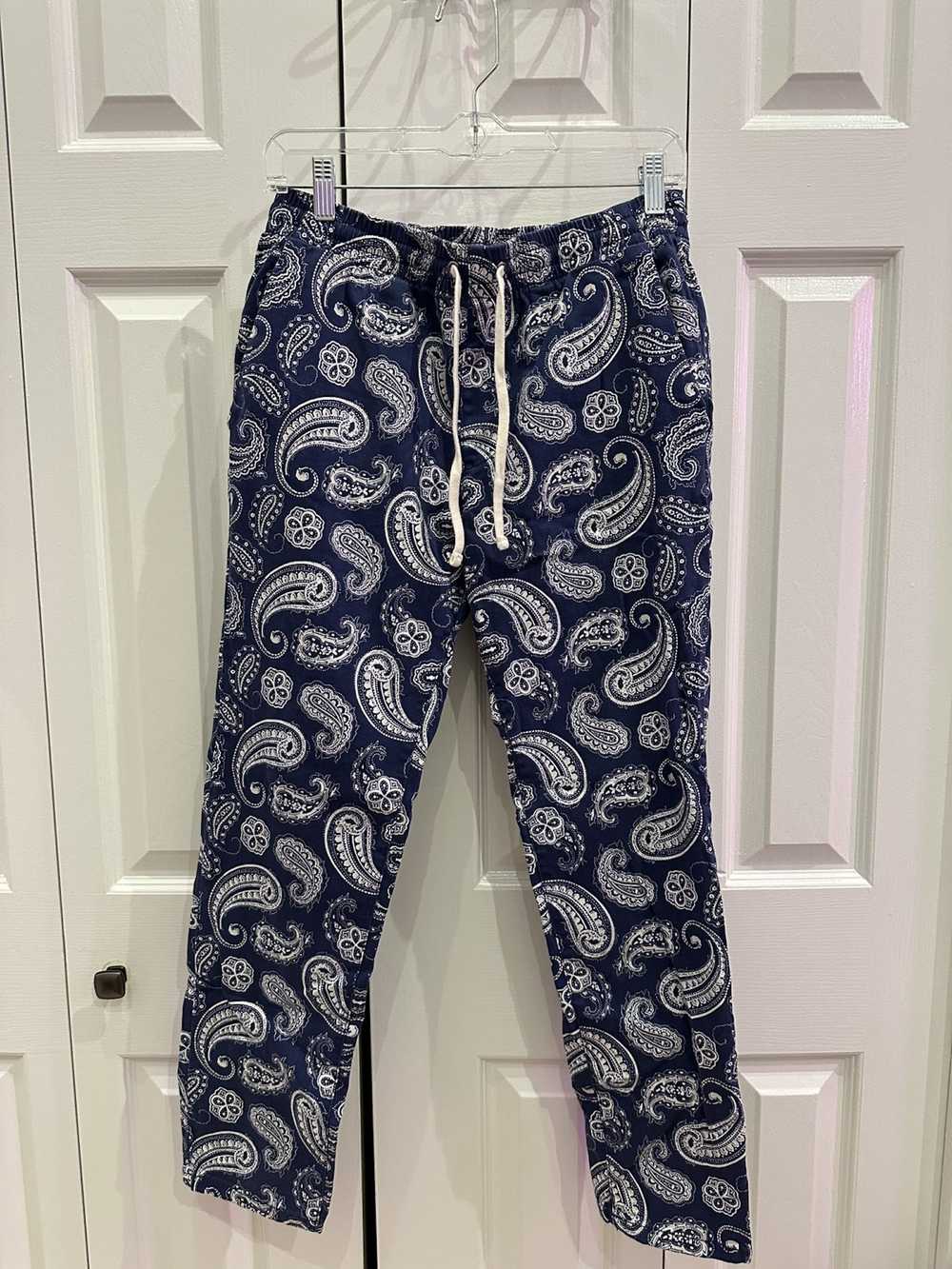 PacSun Canvas Printed Paisley Slim Trousers