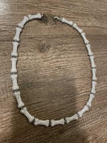 Streetwear Silver bone link necklace - image 1