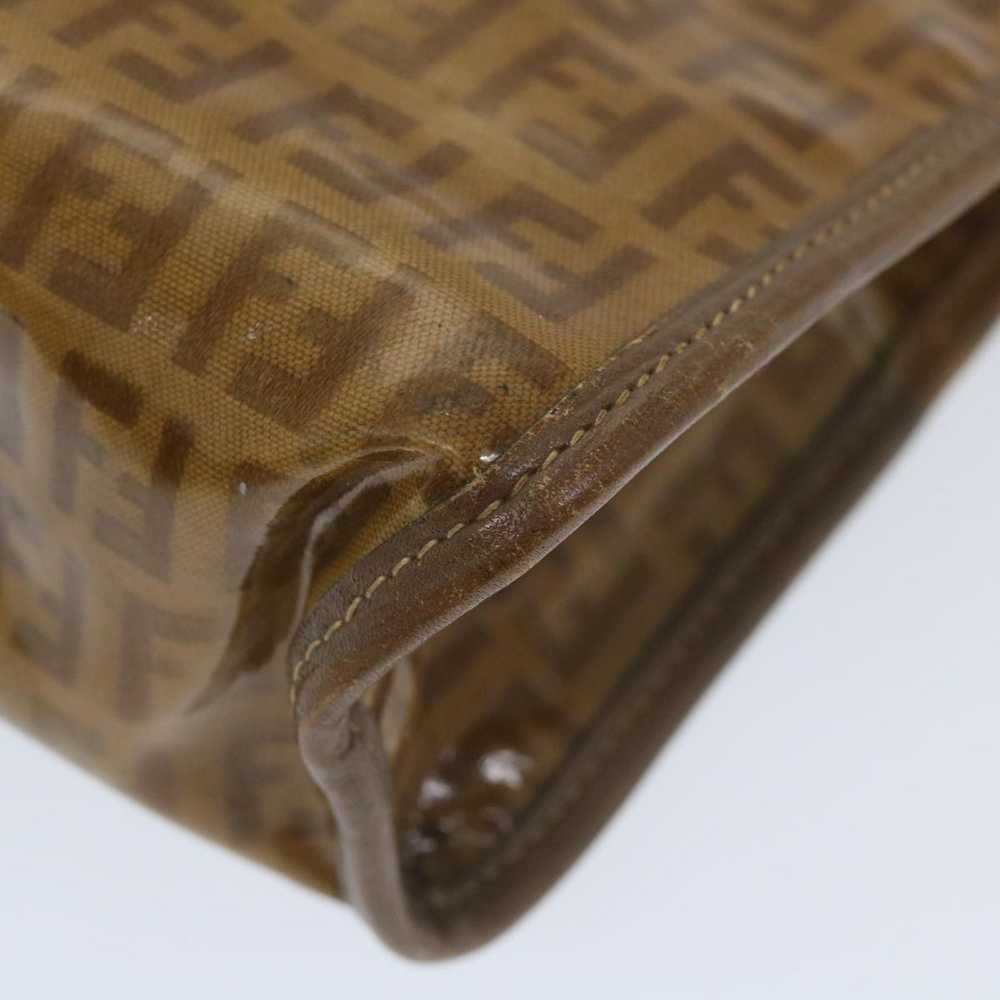 Fendi FENDI Zucchino Canvas Clutch Bag Coated Can… - image 11