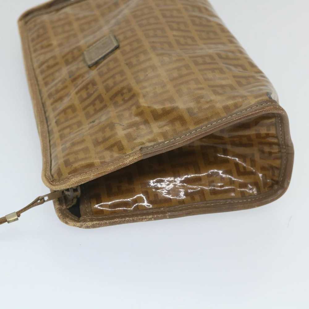 Fendi FENDI Zucchino Canvas Clutch Bag Coated Can… - image 5