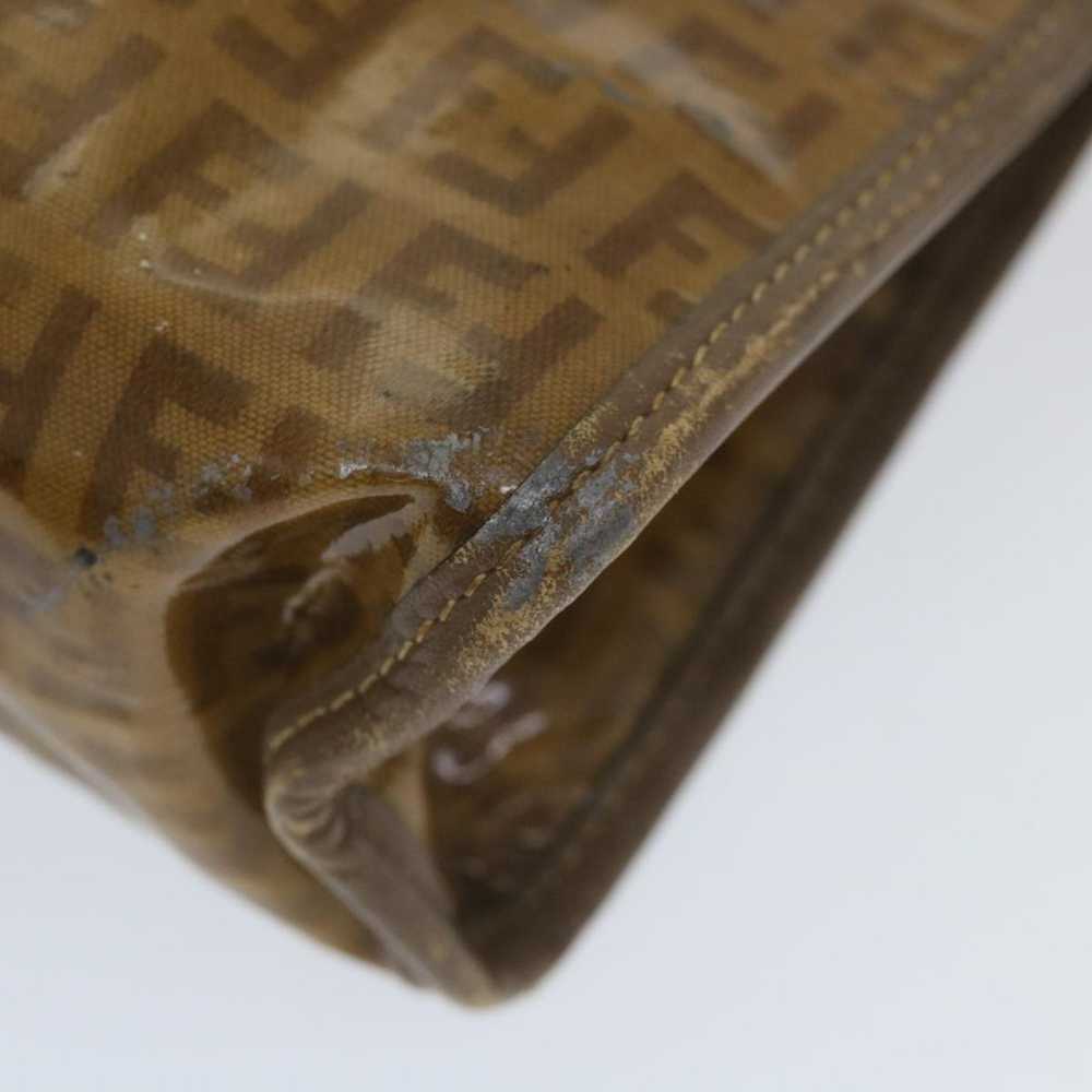 Fendi FENDI Zucchino Canvas Clutch Bag Coated Can… - image 9