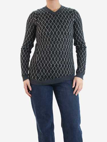 Marni Black metallic knit jumper - size UK 4 - image 1