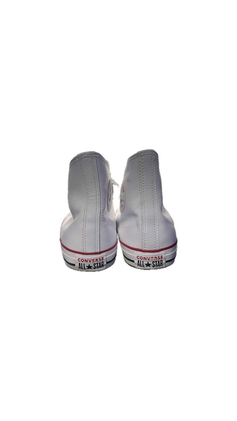 Converse men’s leather converse white - image 5