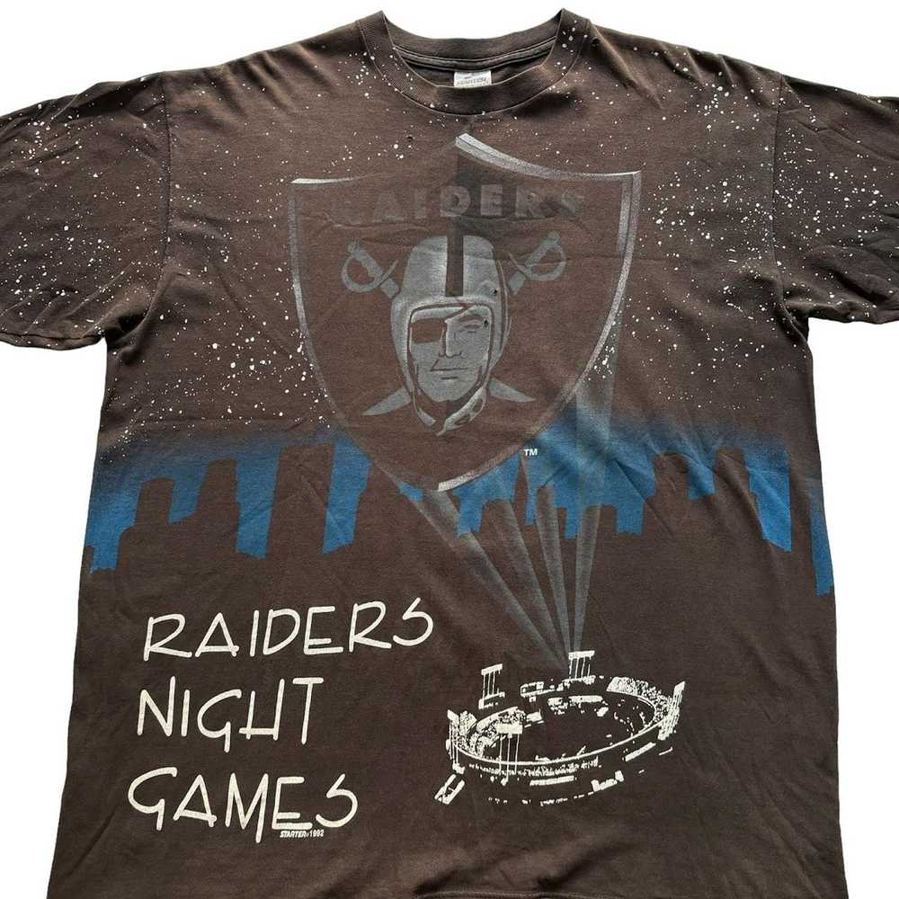 Starter Vintage 1992 Starter Raiders Night Games … - image 2