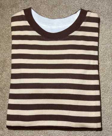 Bape 2008 Bape Brown White Striped Tee XS Baby Mil