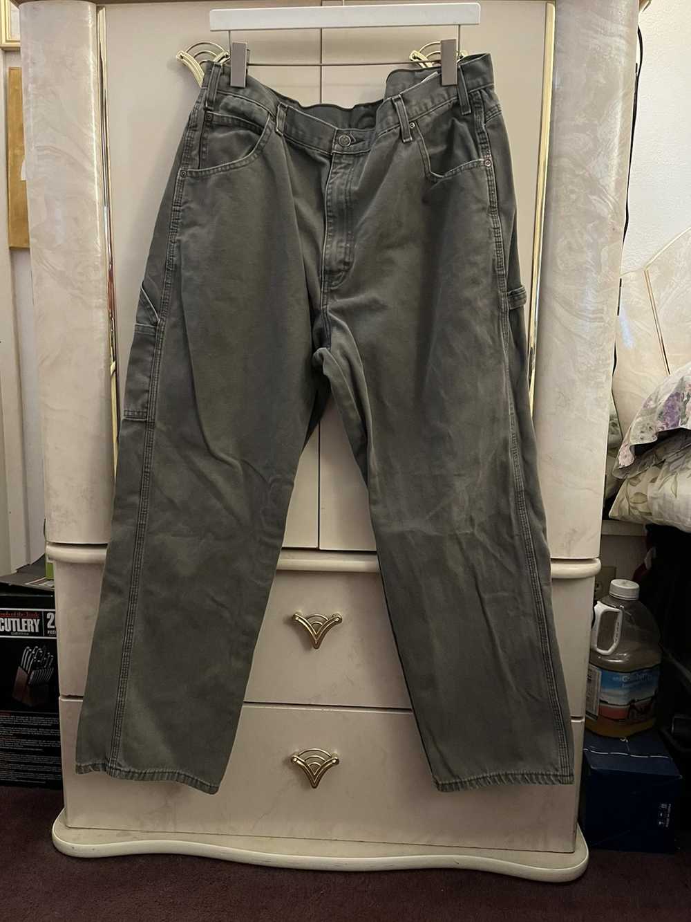 Dickies × Vintage Y2K Dickies olive carpenter pan… - image 1