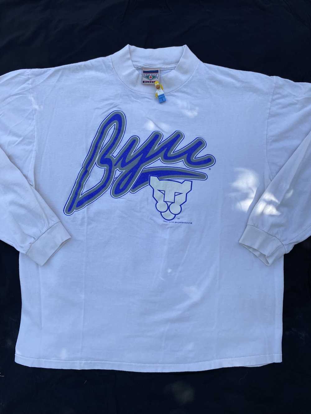 Vintage 80’s BYU Cougars Long Sleeve Shirt - image 1