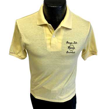 Hanes 70's Hanes Yellow Georgia Tech Womens BASKE… - image 1