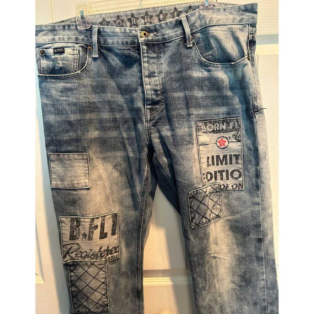 Born Fly BORN FLY Jeans size 38 X 31 metal button… - image 4