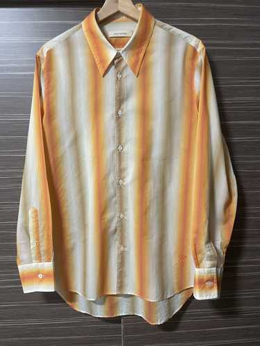 Wales Bonner Wales Bonner Orange Cotton Silk Shirt