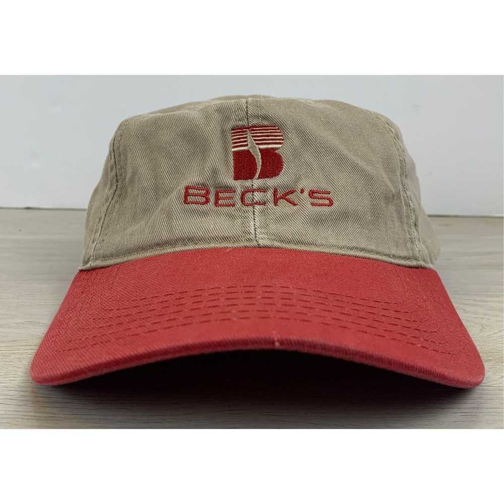 Other Becks Snapback Hat Beck Seed Brown Hat Adul… - image 1