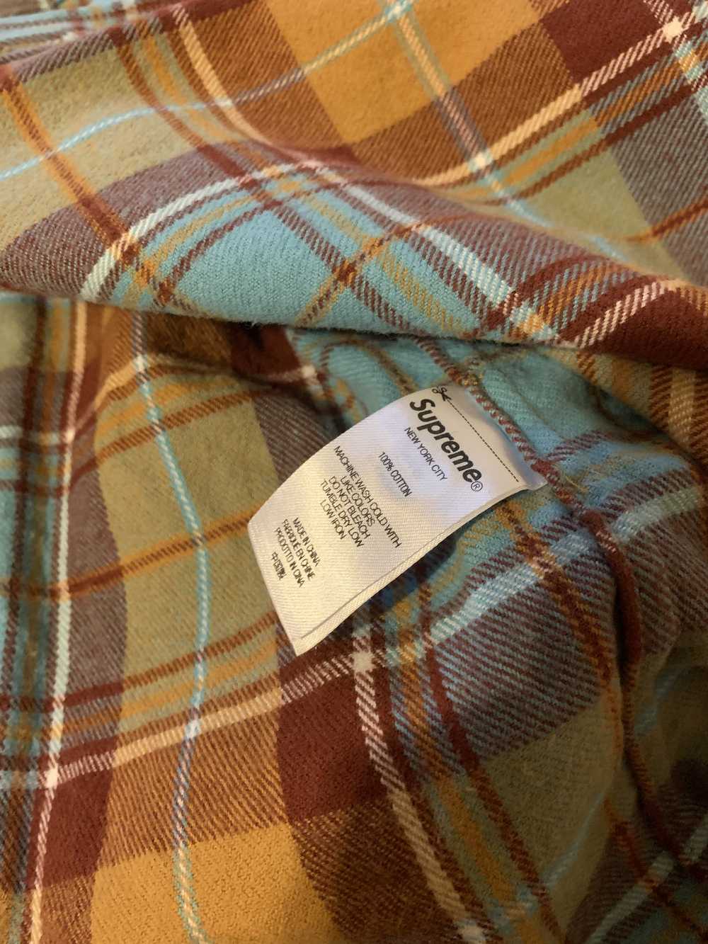 Supreme Plaid Flannel Shirt large