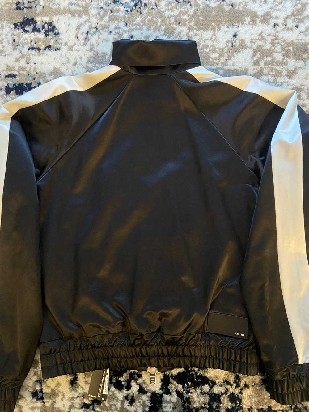 Amiri Amiri black sateen zipped track jacket - image 2